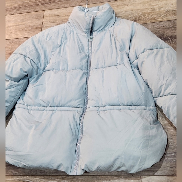 Urban Outfitters Light Blue Puffer Jacket Size Xsmall - Picture 10 of 10